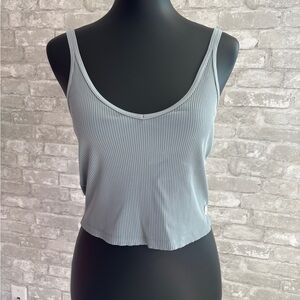 Vuori Powder Blue Ribbed Tank Top